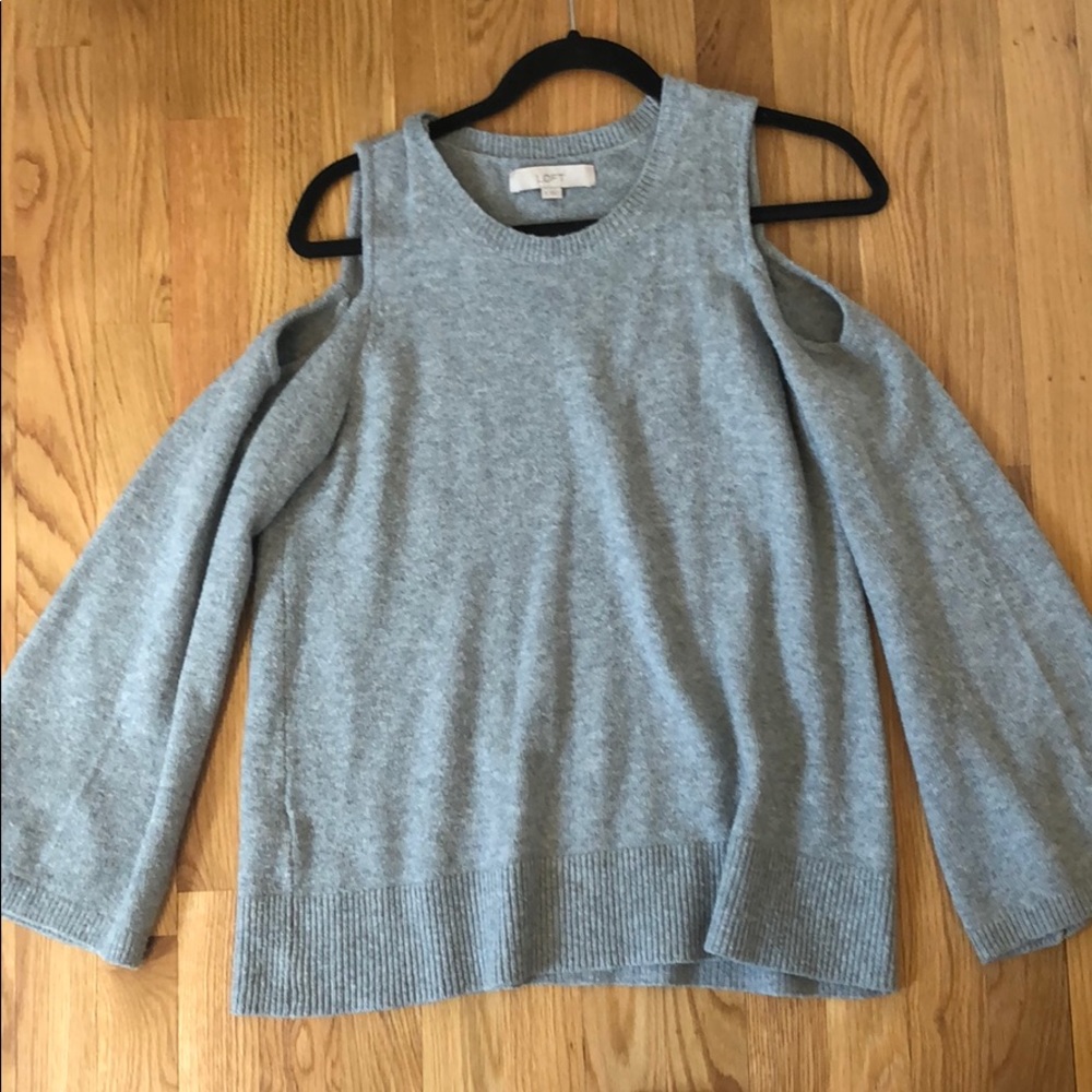 LOFT Cold Shoulder Sweater